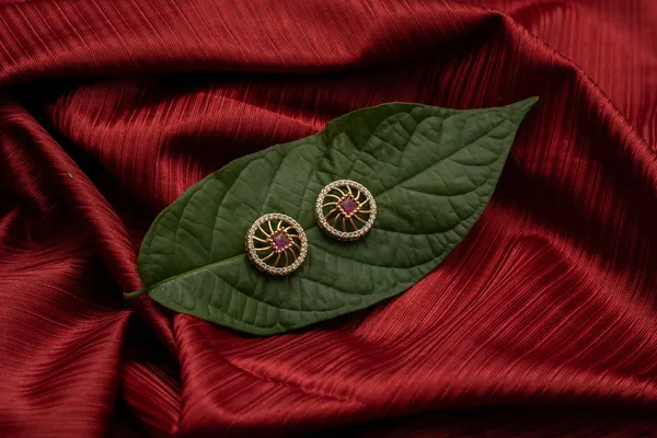 Kayrah_Red_Women_Brass_Material_Handcrafted_kundan_Stone_Studed_Push-Back_Closer_Earrings|_for_Women_and_Girls,_Gift_for_Every_Woman