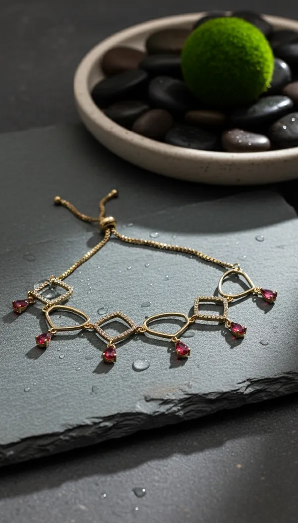 KAYRAH_Red_Brass_Material_Gold_Plated_Zicron_Stone_Studed-Bracelet_for_Women_|_Modern_Look_for_every_Girl,_Women_|_Gifting_Accessories