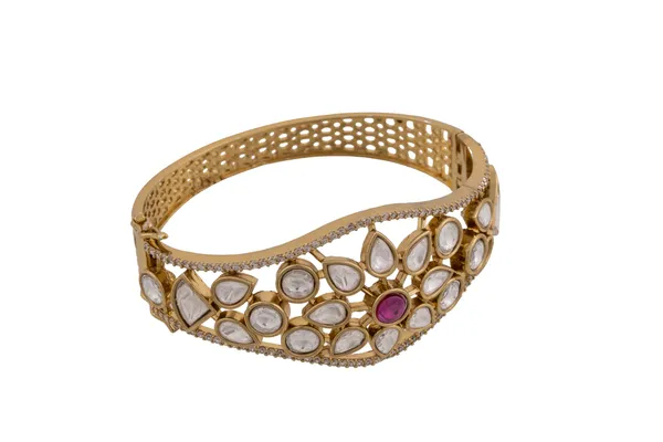 KAYRAH_Red_Stone_Brass_Material_Gold_Plated_Kundan_Stone_Studed-Bracelet_for_Women_|_Modern_Look_for_every_Girl,_Women_|_Gifting_Accessories