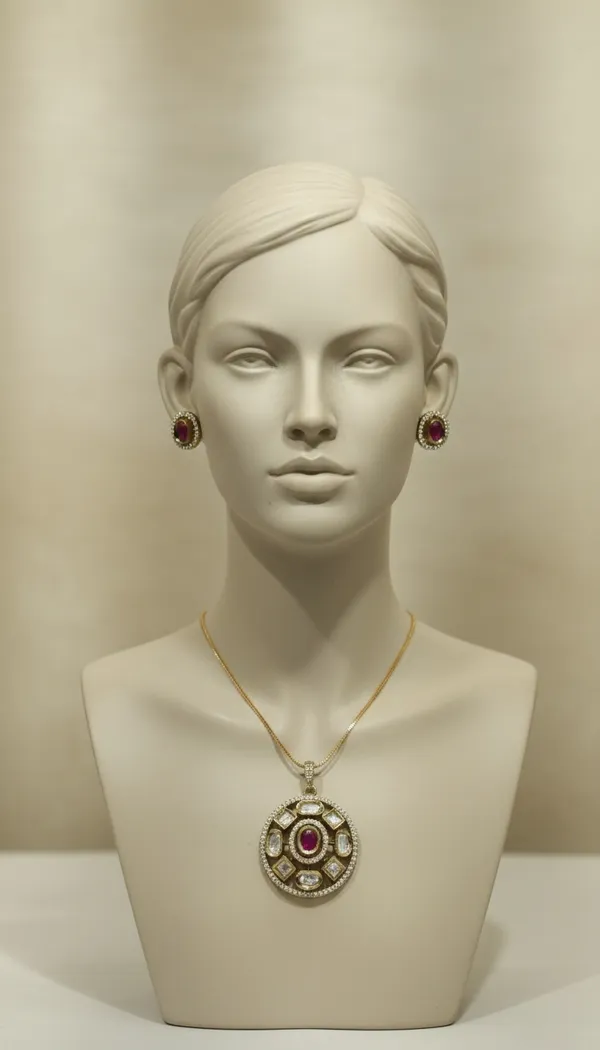 KAYRAH_Women_Red_Brass_Material_Crafted_Kundan_Stone_Studed_Necklace_with_Earrings_|_Modern,_Esthetic_Jewellery_for_Women_and_Girls|_Gifting_Accessories