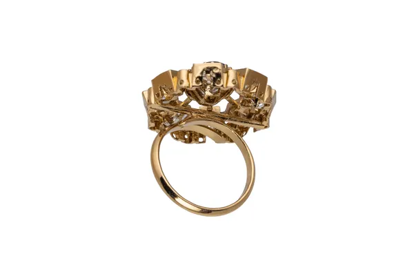 KAYRAH_Brass_Material_Topaz_Stone_Stud_Ring_for_Women_and_Girls_for_Every_Occassion_(Green_Pota)
