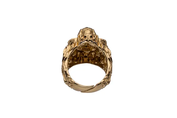 KAYRAH_Brass_Material_Topaz_Stone_Stud_Ring_for_Women_and_Girls_for_Every_Occassion_(Gold)