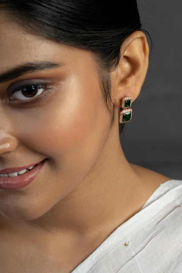 Kayrah_Green_Women_Brass_Material_Handcrafted_zircon_Stone_Studed_Push-Back_Closer_Earrings|_for_Women_and_Girls,_Gift_for_Every_Women
