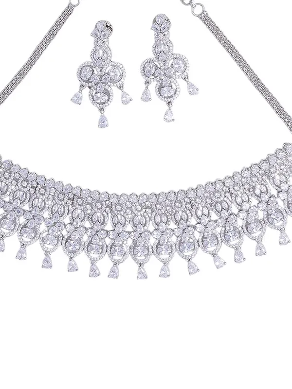 KAYRAH_Women_White_Brass_Material_Crafted_CZ_Stone_Studed_Necklace_with_Earrings_|_Jewellery_Set_for_Women,_Girls_(Design_6)