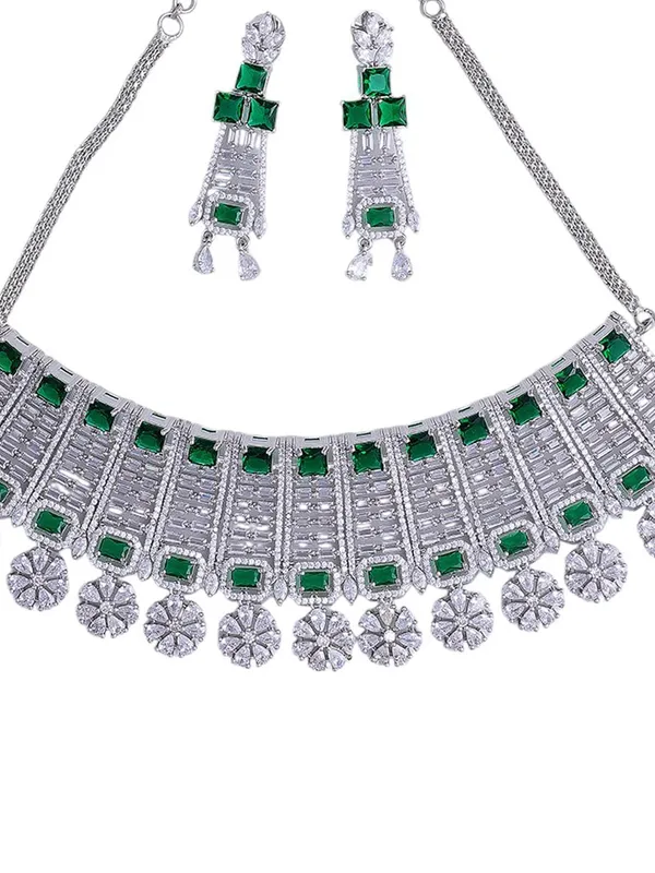 KAYRAH_Women_Green_Brass_Material_Crafted_CZ_Stone_Studed_Necklace_with_Earrings_|_Jewellery_Set_for_Women,_Girls_|_Gifting_Accessories_(Design_7)