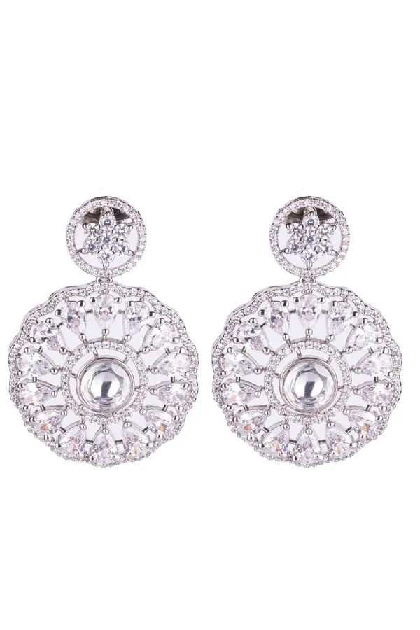 KAYRAH_High-polished_Brass_CZ_Stone_Pendant_Necklace,_Stud_Earrings_and_Ring_Set_for_Women_and_Girls_|_Gifting_Accessories_(White_2)