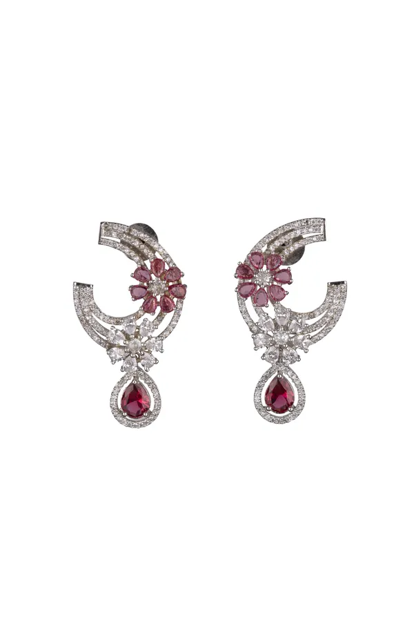 Kayrah_Women_Red_Brass_Material_Handcrafted_Zircon_Stone_Studed_Push-Back_Closer_Earrings|_for_Women_and_Girls,_Gift_for_Every_Woman