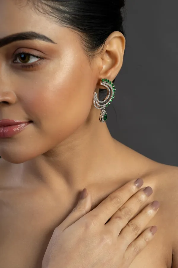 Kayrah_Green_Women_Brass_Material_Handcrafted_zircon_Stone_Studed_Push-Back_Closer_Earrings|_for_Women_and_Girls,_Gift_for_Every_Women