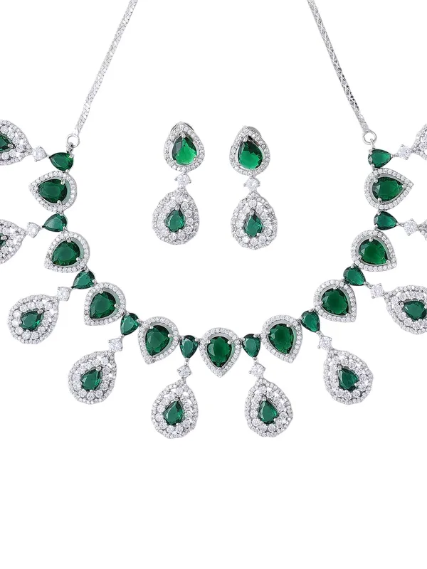 KAYRAH_Women_Green_Brass_Material_Crafted_CZ_Stone_Studed_Necklace_with_Earrings_|_Jewellery_Set_for_Women,_Girls_|_Gifting_Accessories_(Design_11)