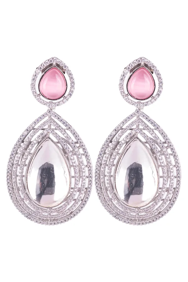 KAYRAH_Brass_Material_CZ_Stone_Earrings_for_Women_|_Drop_Earrings_for_Every_Occasion_|_Esthetic,_Classic_Look_(Design_10)