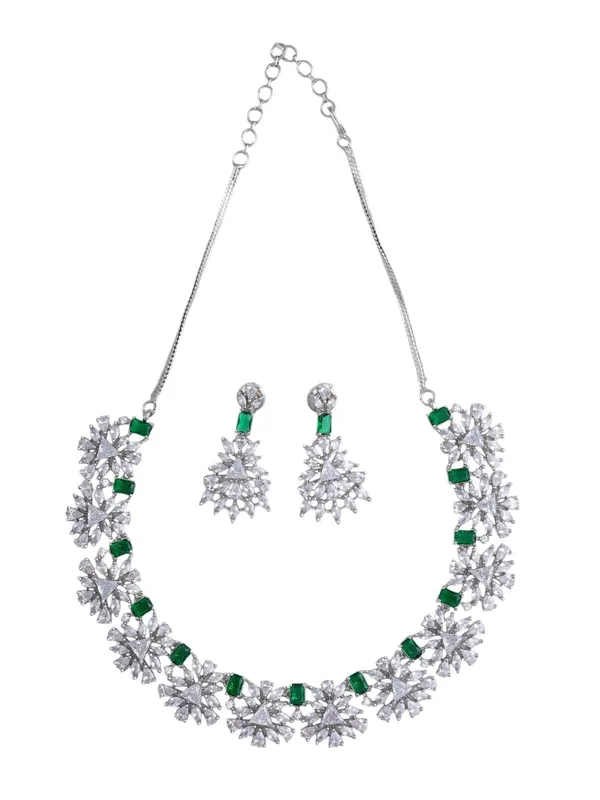 KAYRAH_Women_Green_Brass_Material_Crafted_CZ_Stone_Studed_Necklace_with_Earrings_|_Jewellery_Set_for_Women,_Girls_|_Gifting_Accessories_(Design_12)