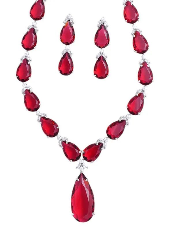 KAYRAH_Women_Pink_Brass_Material_Crafted_CZ_Stone_Studed_Necklace_with_Earrings_|_Jewellery_Set_for_Women,_Girls_(Design_11)