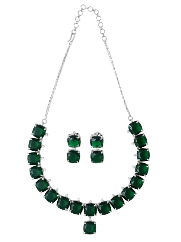 KAYRAH_Women_Green_Brass_Material_Crafted_CZ_Stone_Studed_Necklace_with_Earrings_|_Jewellery_Set_for_Women,_Girls_|_Gifting_Accessories_(Design_4)