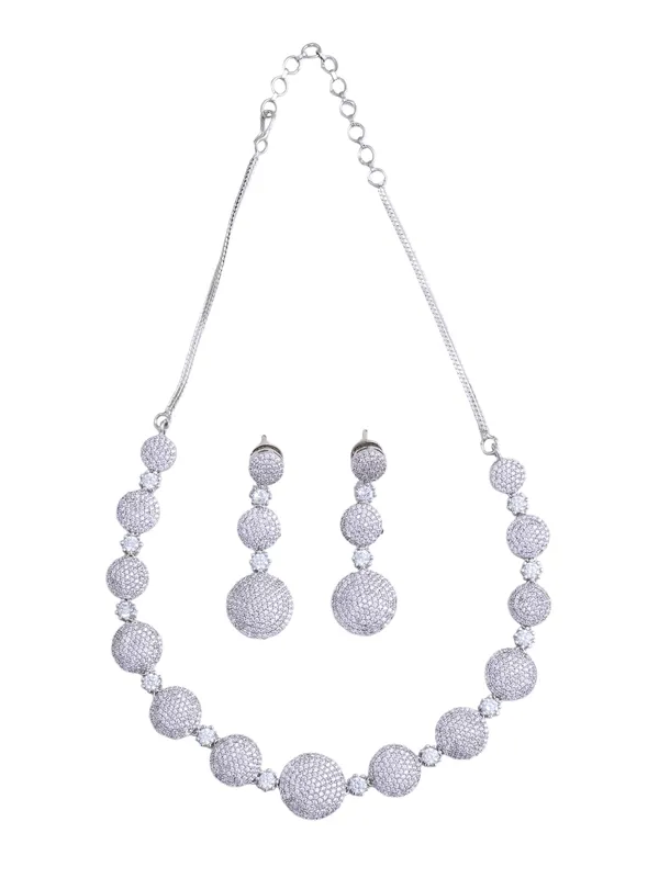 KAYRAH_Women_White_Brass_Material_Crafted_CZ_Stone_Studed_Necklace_with_Earrings_|_Jewellery_Set_for_Women,_Girls_(Design_5)