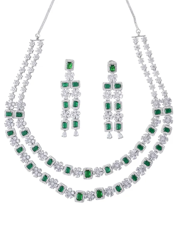 KAYRAH_Women_Green_Brass_Material_Crafted_CZ_Stone_Studed_Necklace_with_Earrings_|_Jewellery_Set_for_Women,_Girls_|_Gifting_Accessories_(Design_6)