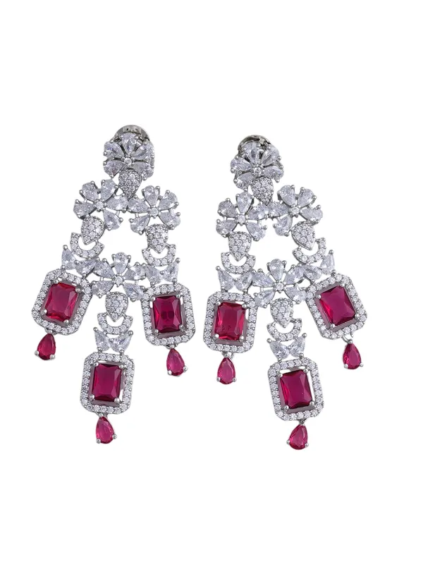 KAYRAH_Women_Pink_Brass_Material_Crafted_CZ_Stone_Studed_Necklace_with_Earrings_|_Jewellery_Set_for_Women,_Girls_|_Gifting_Accessories_(Design_4)