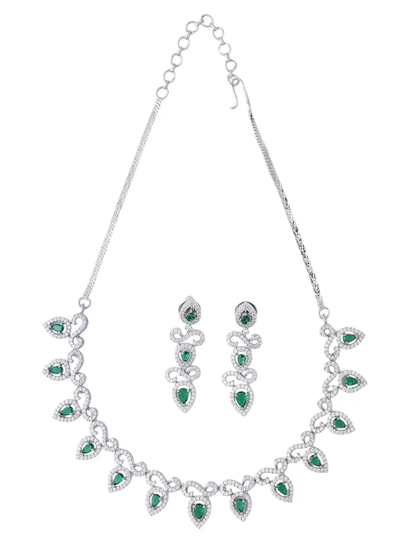 KAYRAH_Women_Green_Brass_Material_Crafted_CZ_Stone_Studed_Necklace_with_Earrings_|_Jewellery_Set_for_Women,_Girls_(Design_6)