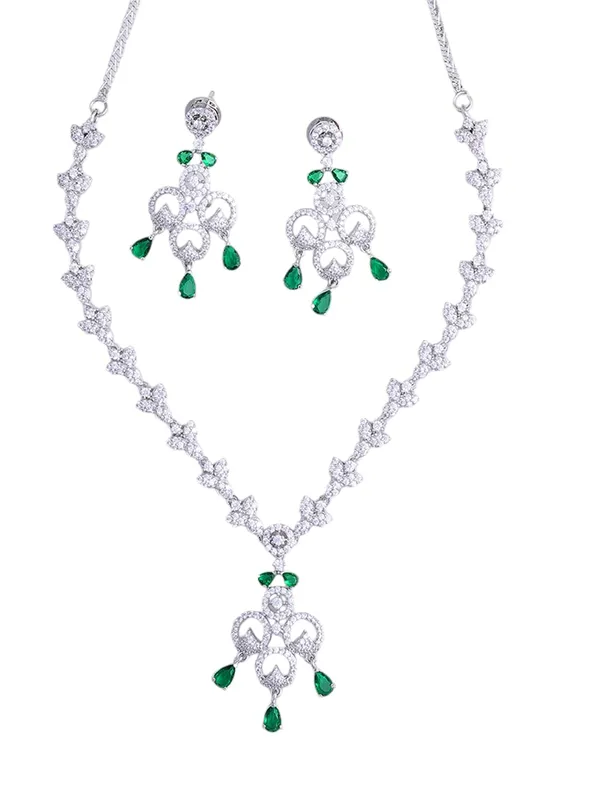 KAYRAH_Women_Green_Brass_Material_Crafted_CZ_Stone_Studed_Necklace_with_Earrings_|_Jewellery_Set_for_Women,_Girls_|_Gifting_Accessories_(Design_13)