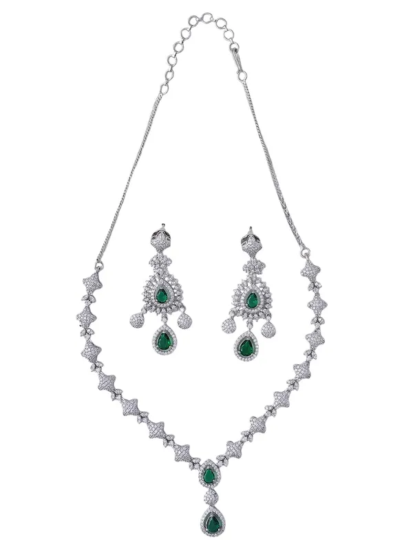 KAYRAH_Women_Green_Brass_Material_Crafted_CZ_Stone_Studed_Necklace_with_Earrings_|_Jewellery_Set_for_Women,_Girls_|_Gifting_Accessories_(Design_3)
