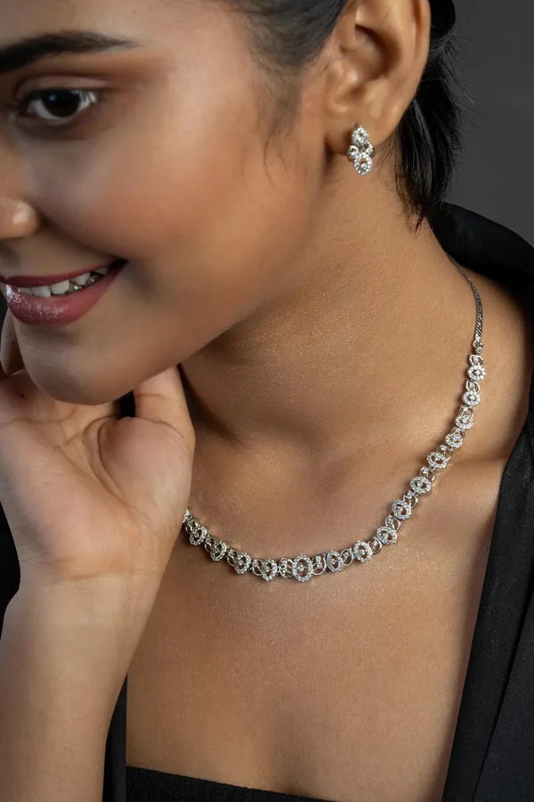 KAYRAH_Women_White_Brass_Material_Crafted_Zircon_Stone_Studed_Necklace_with_Earrings_|_Modern,_Esthetic_Jewellery_for_Women_and_Girls|_Gifting_Accessories