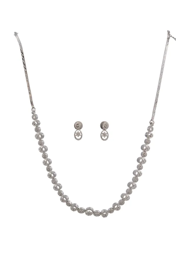KAYRAH_Women_White_Brass_Material_Crafted_Zircon_Stone_Studed_Necklace_with_Earrings_|_Modern,_Esthetic_Jewellery_for_Women_and_Girls|_Gifting_Accessories