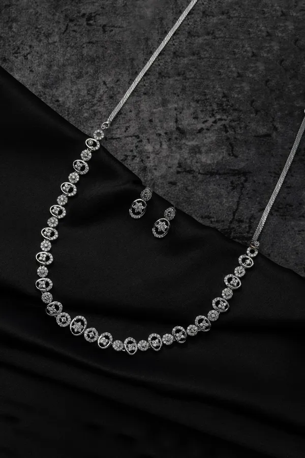 KAYRAH_Women_White_Brass_Material_Crafted_Zircon_Stone_Studed_Necklace_with_Earrings_|_Modern,_Esthetic_Jewellery_for_Women_and_Girls|_Gifting_Accessories