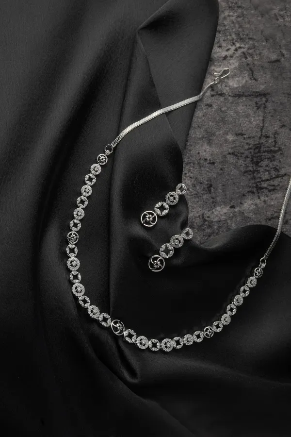 KAYRAH_Women_White_Brass_Material_Crafted_Zircon_Stone_Studed_Necklace_with_Earrings_|_Modern,_Esthetic_Jewellery_for_Women_and_Girls|_Gifting_Accessories