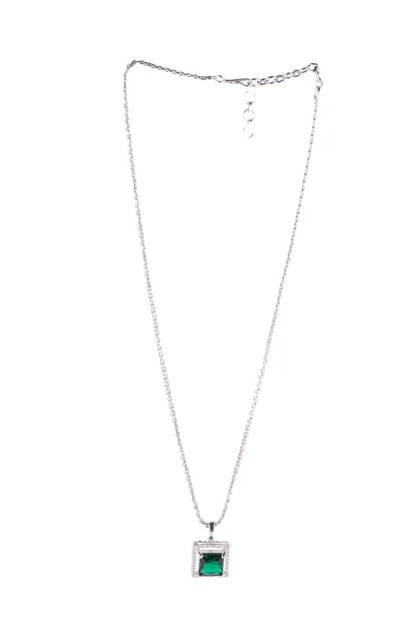 White_Brass_Silver_Plated_Handcrafted_Water_Resistance_CZ_Stone__Earring_Pendent_Ring_Set_For_Women