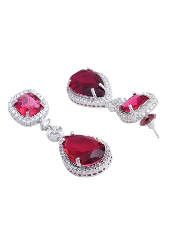 Red_Brass_Silver_Plated_Handcrafted_Water_Resistance_CZ_Stone__Necklace__Set_For_Women