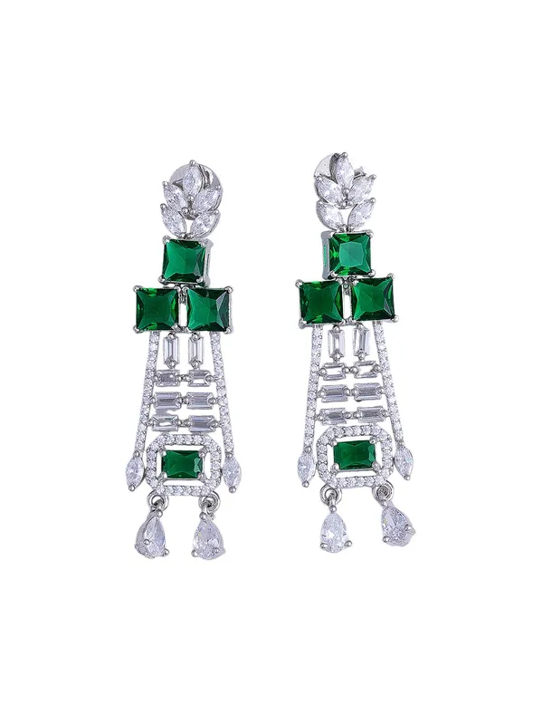 Green_Brass_Silver_Plated_Handcrafted_Water_Resistance_CZ_Stone___Chocker_Set_For_Women