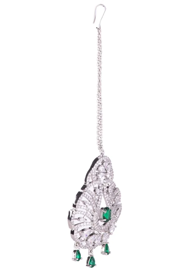 Silver_Brass_Silver_Plated_Handcrafted_Water_Resistance_CZ_Stone__Tika_For_Women