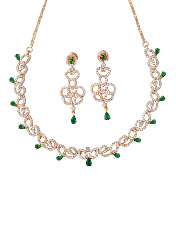 Green_Brass__Gold_Plated_Handcrafted_Water_Resistance_CZ_Stone__Necklace__Set_For_Women