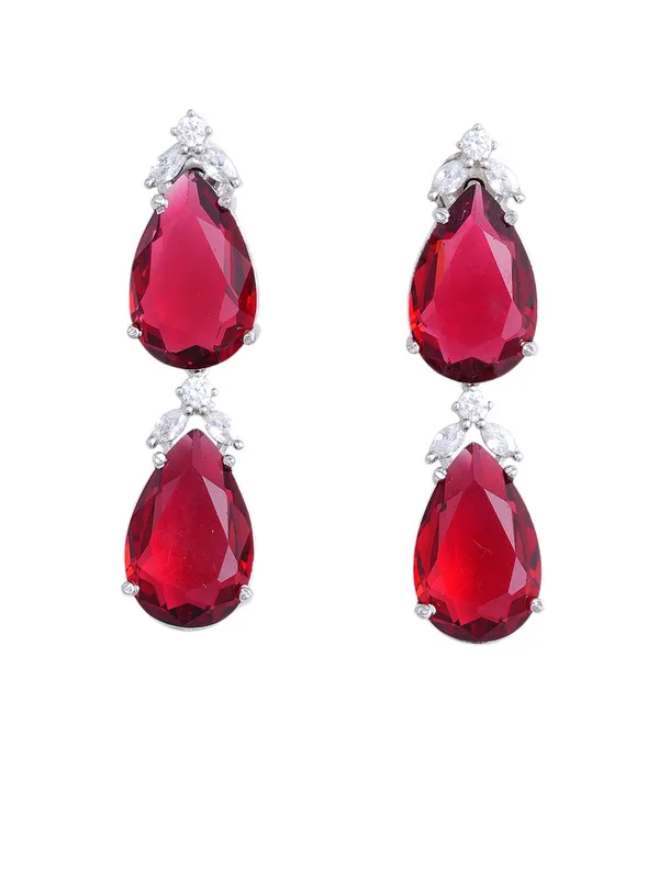 Red_Brass__Silver_Plated_Handcrafted_Water_Resistance_CZ_Stone__Necklace__Set_For_Women