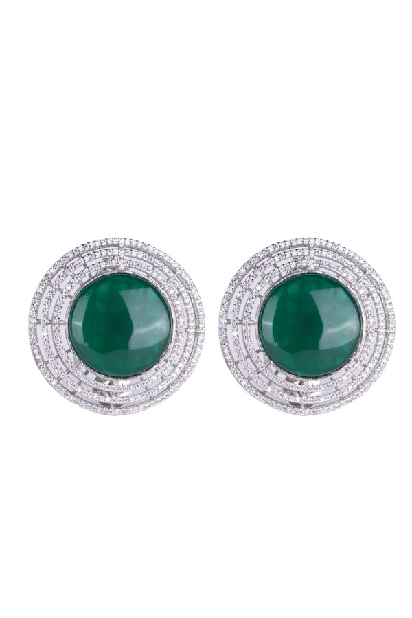 Green_Pota_Brass_Kundan_Silver_Plated_Handcrafted_Water_Resistance_CZ_Stone__Earrings_For_Women