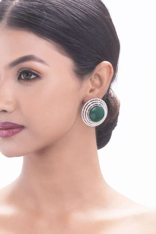 Green_Pota_Brass_Kundan_Silver_Plated_Handcrafted_Water_Resistance_CZ_Stone__Earrings_For_Women