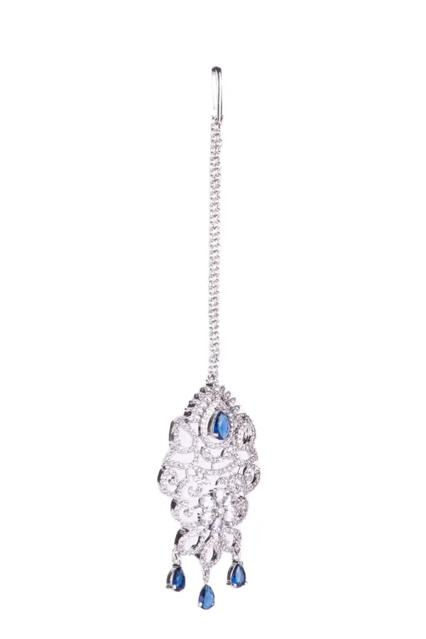 Hydro_Blue_Brass_Silver_Plated_Handcrafted_Water_Resistance_CZ_Stone__Tika_For_Women