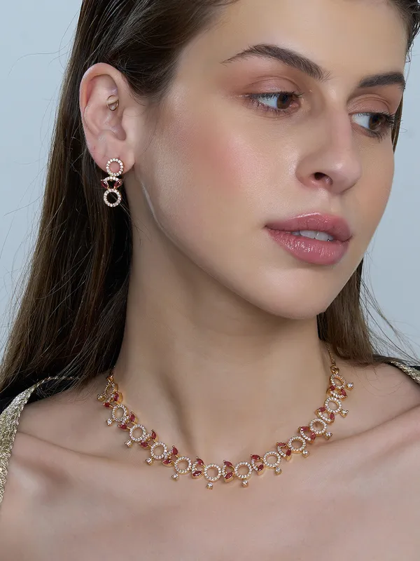 Red_Brass__Gold_Plated_Handcrafted_Water_Resistance_CZ_Stone__Necklace__Set_For_Women