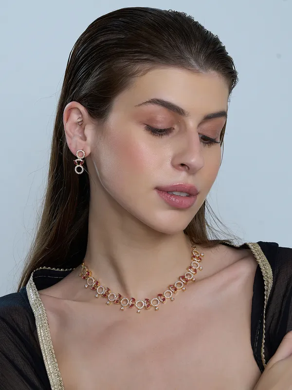 Red_Brass__Gold_Plated_Handcrafted_Water_Resistance_CZ_Stone__Necklace__Set_For_Women