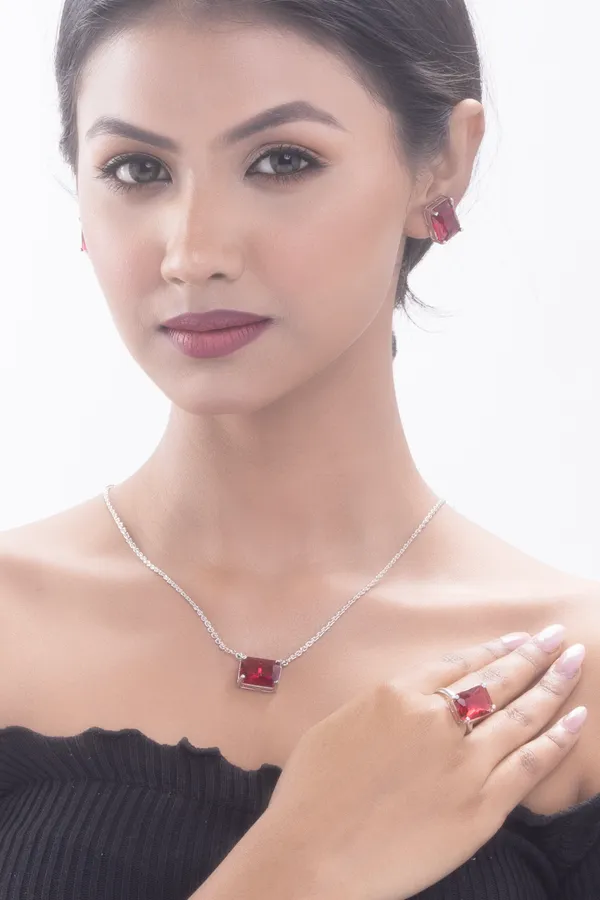 Hydro_Red_Brass_Silver_Plated_Handcrafted_Water_Resistance_CZ_Stone__Earring_Pendent_Ring_Set_For_Women