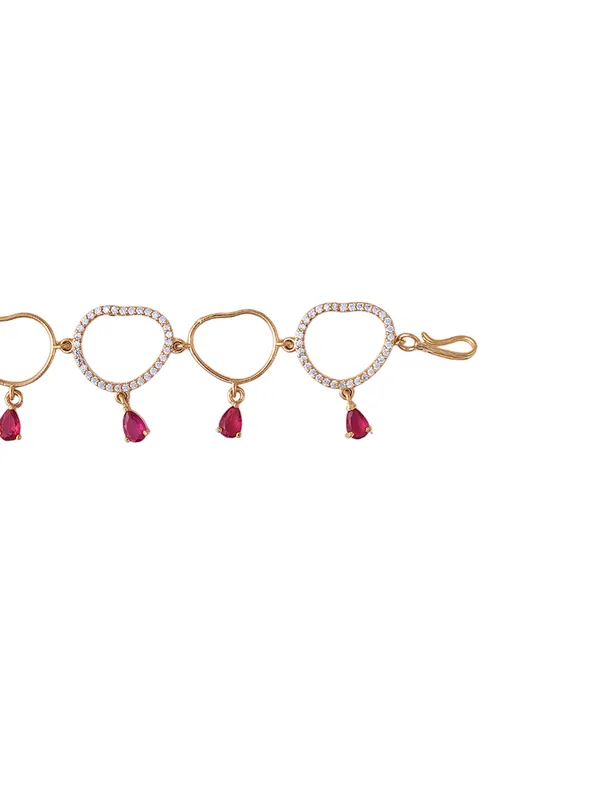 Hydro_Red_Brass_Gold_Plated_Handcrafted_Water_Resistance_CZ_Stone__Bracelet_For_Women