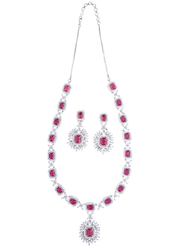 Pink_Brass_Silver_Plated_Handcrafted_Water_Resistance_CZ_Stone__Necklace__Set_For_Women
