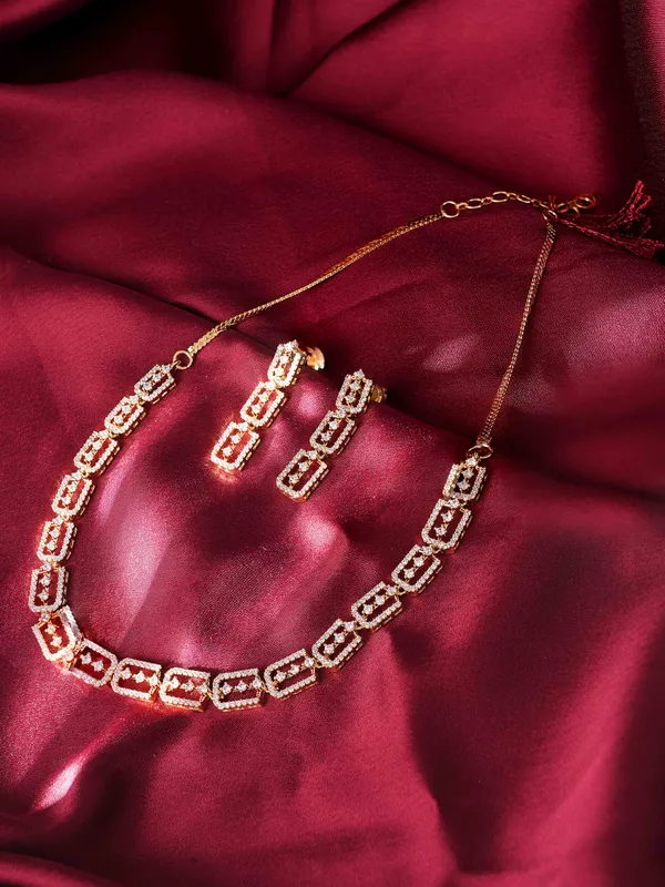 White_Brass__Gold_Plated_Handcrafted_Water_Resistance_CZ_Stone__Necklace__Set_For_Women