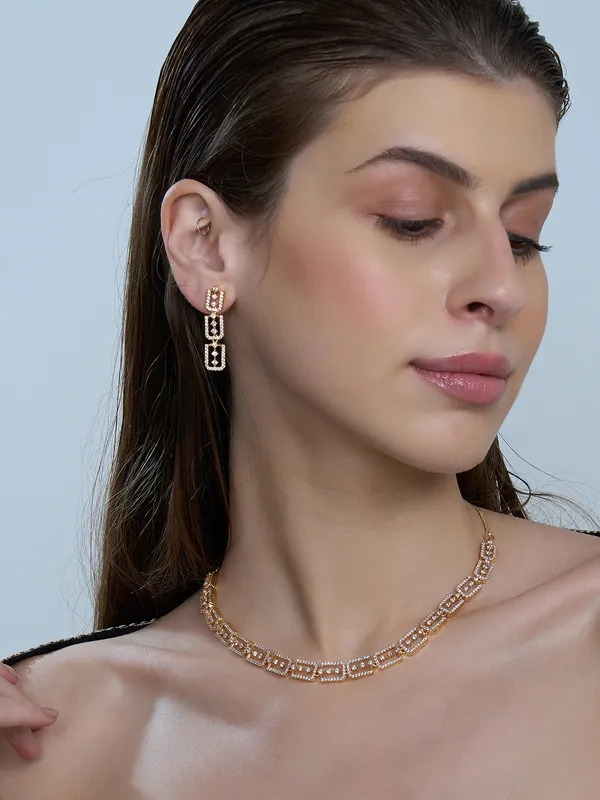 White_Brass__Gold_Plated_Handcrafted_Water_Resistance_CZ_Stone__Necklace__Set_For_Women