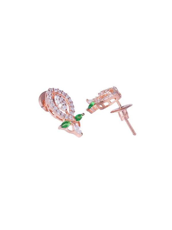 Green_Brass__Rose_Gold__Handcrafted_Water_Resistance_CZ_Stone__Necklace__Set_For_Women