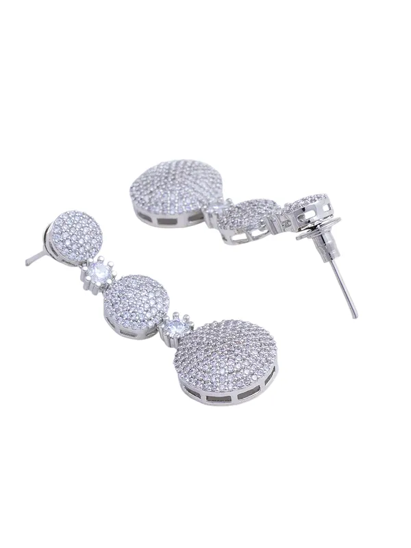 White_Brass__Silver_Plated_Handcrafted_Water_Resistance_CZ_Stone__Necklace__Set_For_Women
