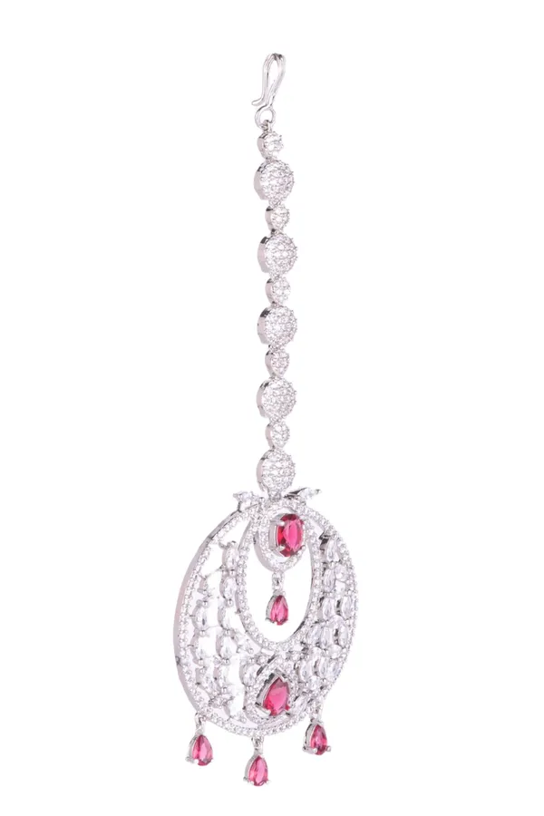 Hydro_Red_Brass__Silver_Plated_Handcrafted_Water_Resistance_CZ_Stone__Tika_For_Women