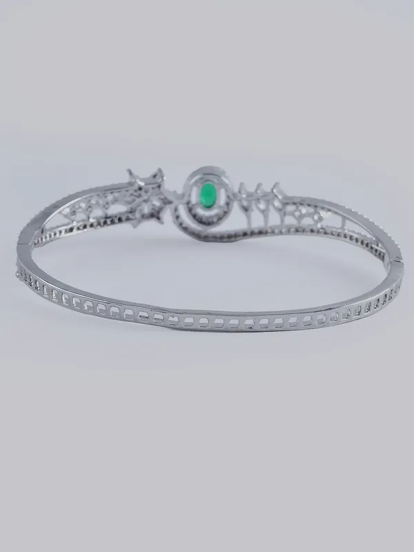 Green_Brass_Silver_Plated_Handcrafted_Water_Resistance_CZ_Stone__Bracelet_For_Women