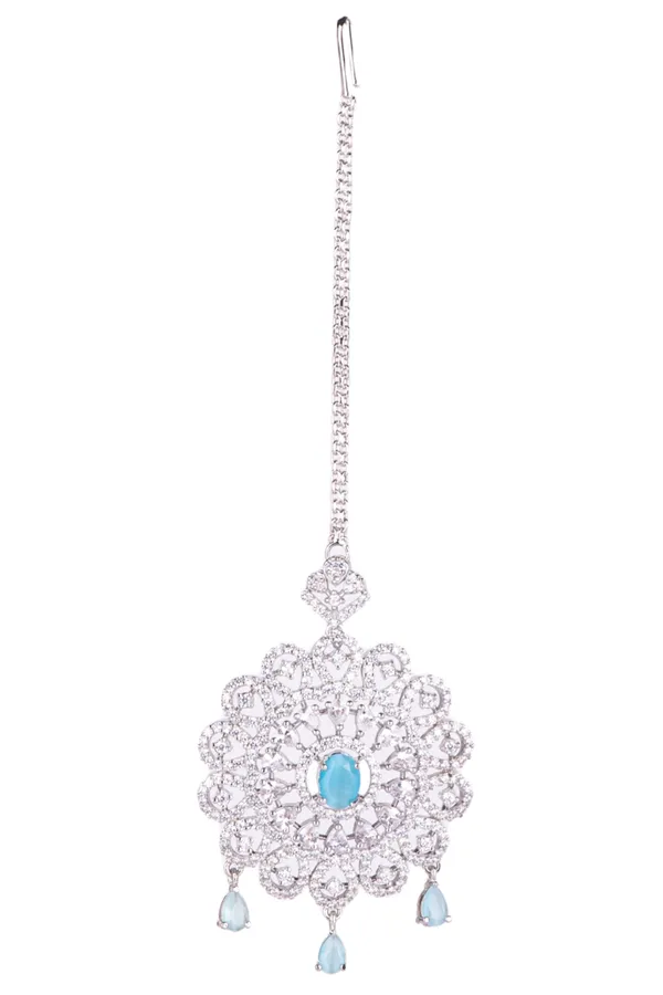 Aqua_Brass_Silver_Plated_Handcrafted_Water_Resistance_CZ_Stone__Tika_For_Women