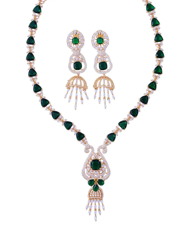 Green_Brass_Gold_Plated_Handcrafted_Water_Resistance_CZ_Stone__Necklace__Set_For_Women