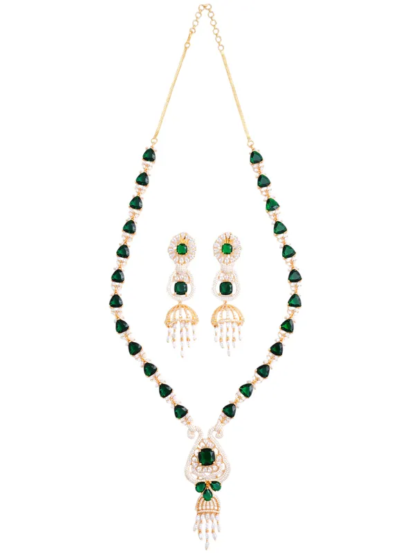 Green_Brass_Gold_Plated_Handcrafted_Water_Resistance_CZ_Stone__Necklace__Set_For_Women